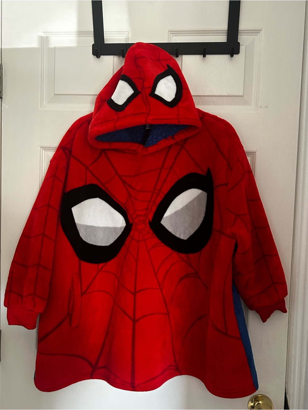 Marvel Red Spiderman Kids Wearable Blanket Hoodie - Oversized Fleece Hoodie